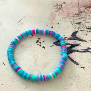 Medium purple blue pink bracelet